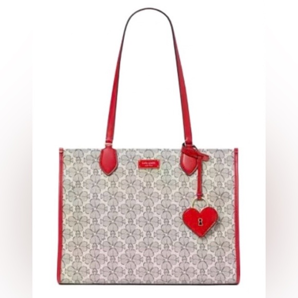Kate Spade - Spade Flower Coated Canvas Large Market Tote~GORGEOUS - Picture 2 of 10